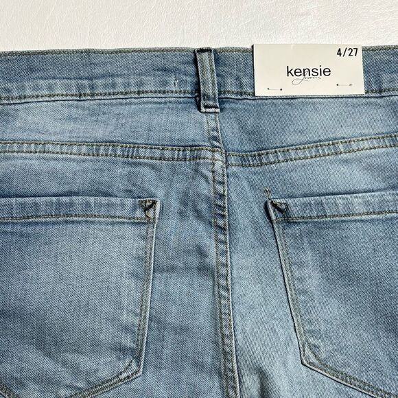 Kensie| NWT High Rise Raw Hem Skinny Jeans - Picture 5 of 7